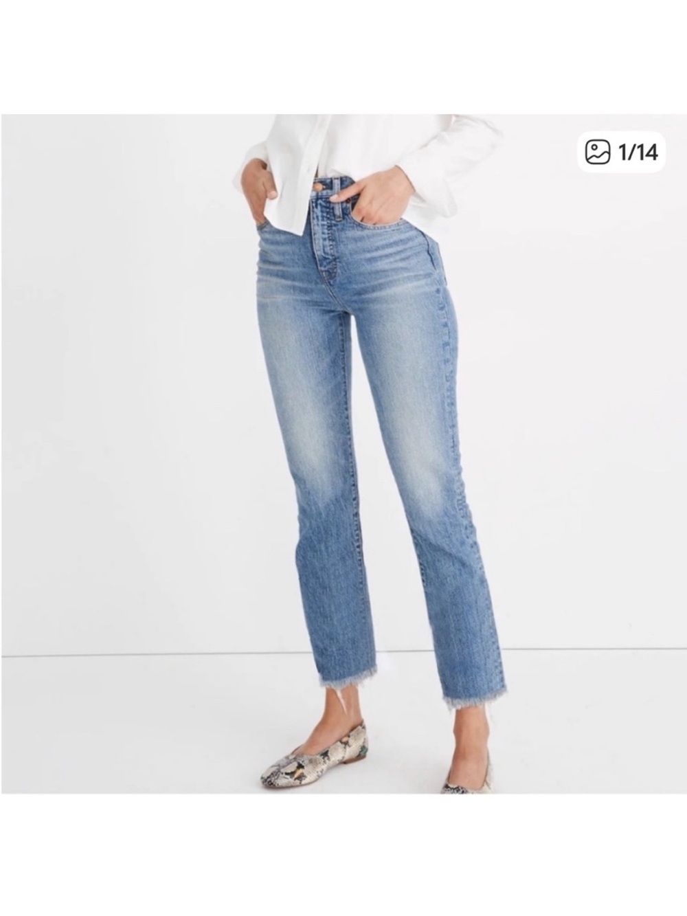 Madewell The Perfect Vintage Jean Size 27P EUC